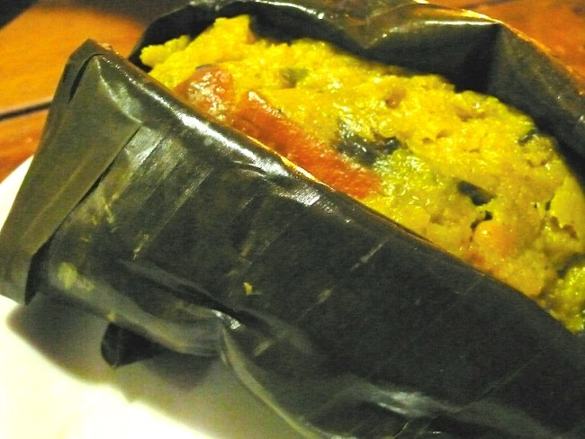 A tamal from La Puerta Falsa