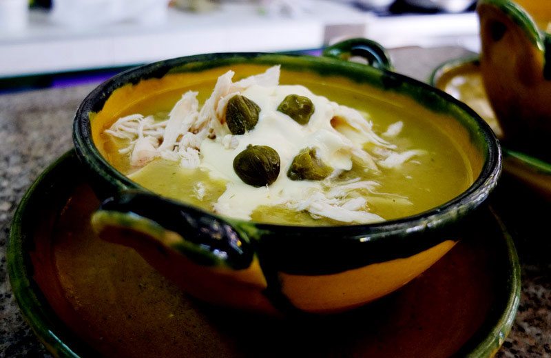 More than a three potato soup: Ajiaco is a festive dish in Colombian households.