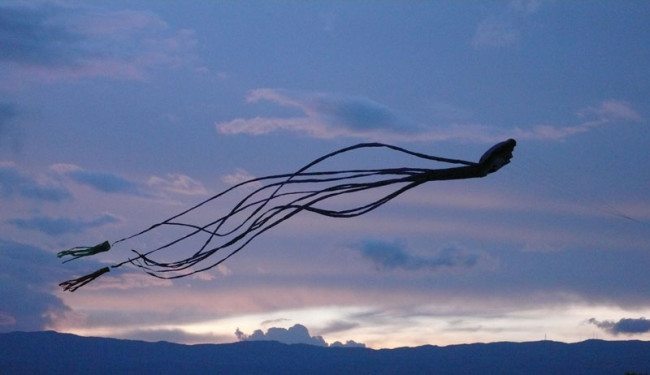 August is the month of wind with the kite festival in Villa de Leyva.