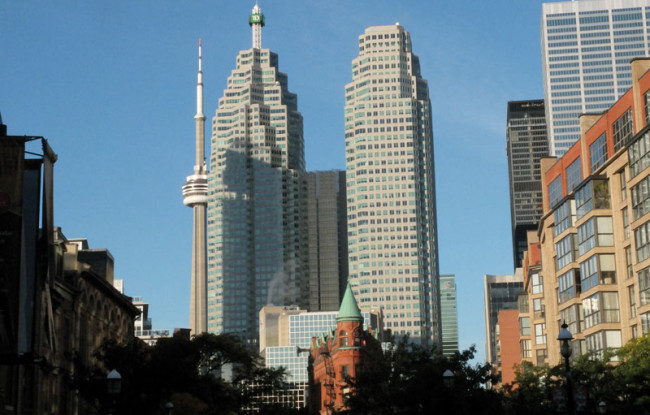 View of downtown Toronto.