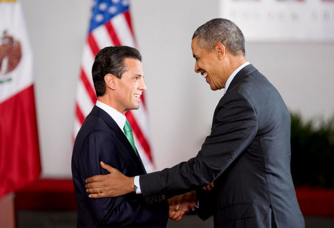 Enrique Peña Nieto and Obama meet in Washington.