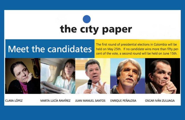 Collage of the 2014 Presidential candidates.