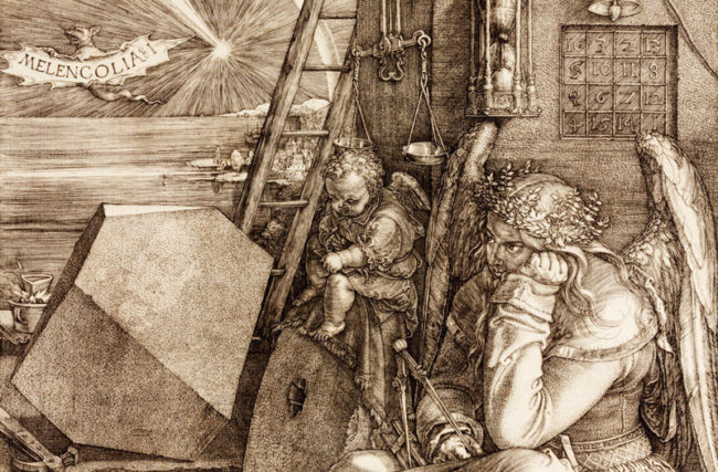 Aspect of Melencolia by Albrecht Dürer.