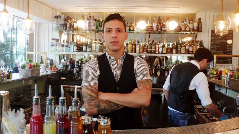 Barman Gabriel Lowe of the Black Bear.