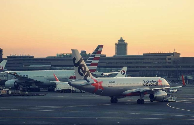 View of Tokyo's Narita International Airport.