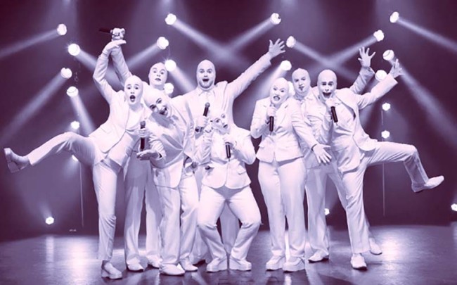 The Israeli a cappella troupe Voca People.