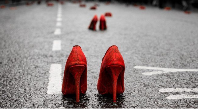 Orange shoes by billy burg