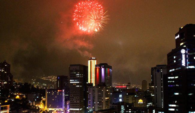 Noche de Velitas 2013 in Bogota by Rosalba Tarazona