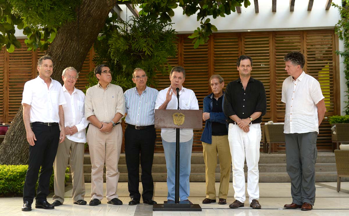 President Santos speaks in Cartagena about progress on peace talks