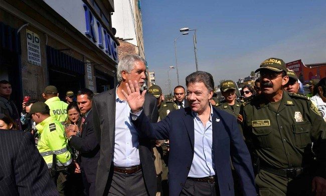 Santos and Peñalosa address security in Bogotá
