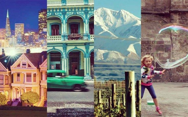 Four travel destinations