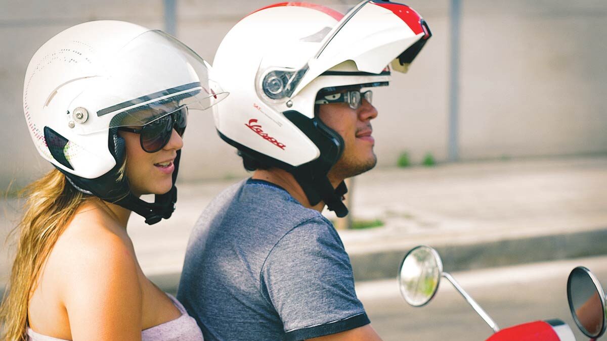 Moped riders