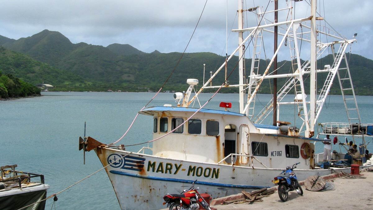 A fishing boat in San Andrés