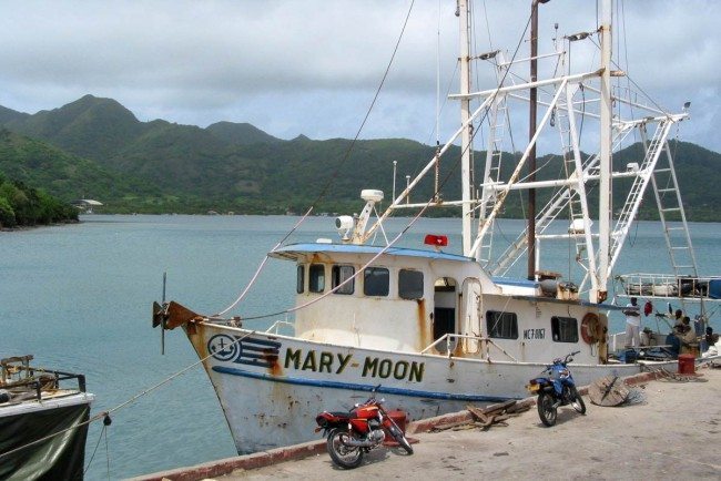 A fishing boat in San Andrés