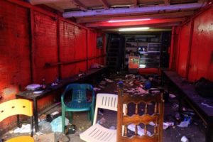 Inside one of the many El Bronx "bars."