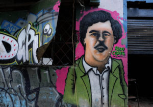 Even drug lord Pablo Escobar had his face on the walls of El Bronx.