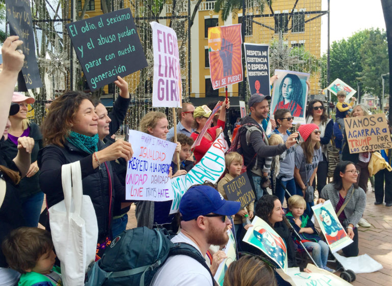 Leading the way for women in the Bogotá Women’s March