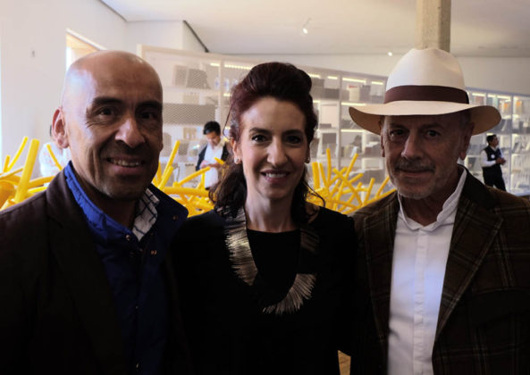 Daniel Castro, Mambo's director Claudia Hakim, Alonso Garcés.