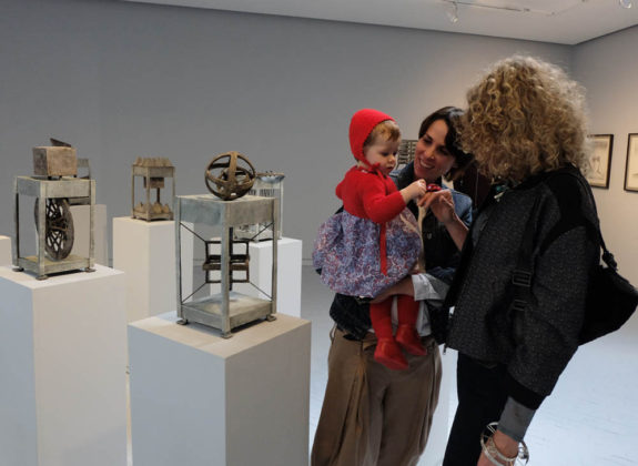 Art lovers congregated on the renovated third floor of the MamBo.