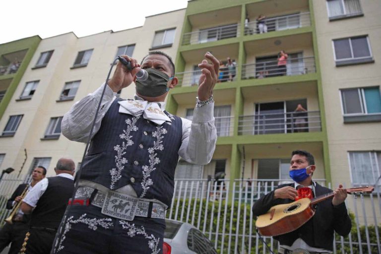 Colombia’s mariachi find on streets a musical interlude from quarantine