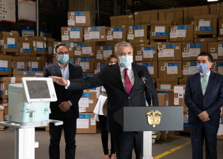 Strict lockdown for Bogotá averted after Duque hands over 305 ventilators