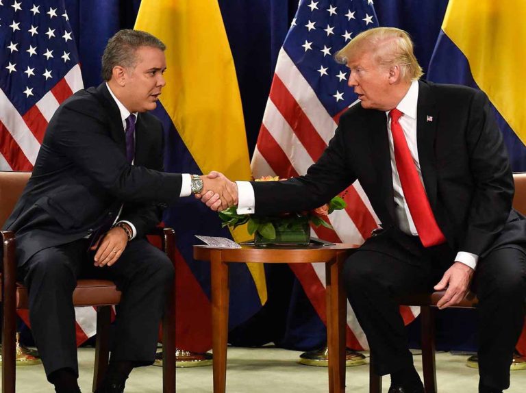 Duque urged to replace Washington Ambassador after claims of Trump support