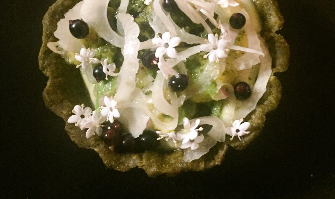 Chef Alejandro Gutiérrez's "mambe tartlet" at Libre. Photo: Richard Emblin