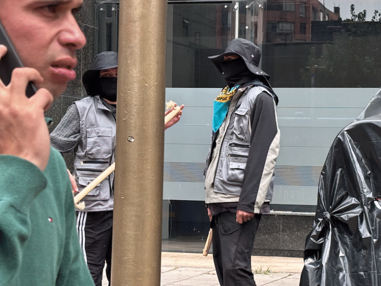 The so-called "Congreso de los Pueblos" has occupied five government buildings this week. Photo: Richard Emblin