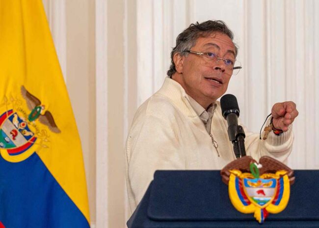 President Gustavo Petro announced Tuesday that his trip to the White House on February 3 will benefit the "life of humanity". Photo: Presidencia