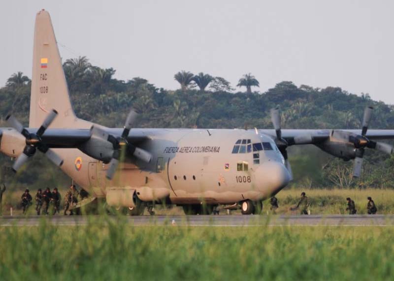The Hercules C-130 is a workhorse of the Colombia Air Force (FAC). Photo: FILE