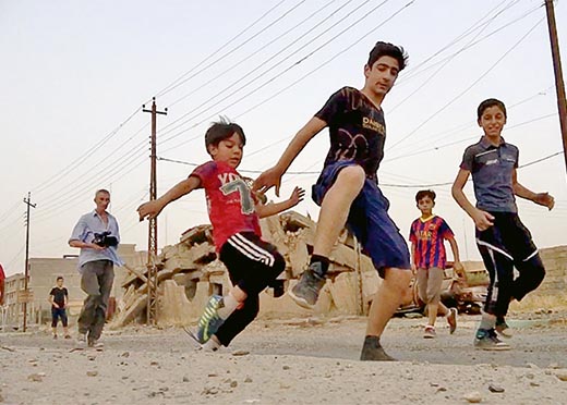 Haram football in Mosul, Iraq, 2017. Photograph: Francis Alÿs