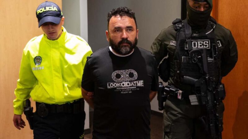 Bogotá police take into custody alias "Misión" who facilitated the arrival of the Venezuelan criminal group Tren de Aragua in the capital Photo: Alcaldía de Bogotá