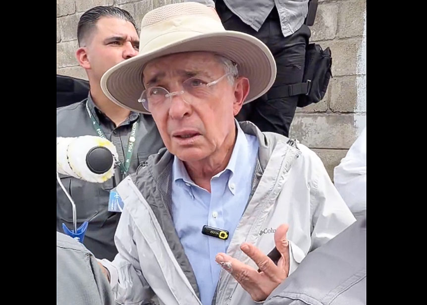 “Before They Touch My Family, They’ll Have to Kill Me”: Uribe Warns Protest Outside Antioquia Estate