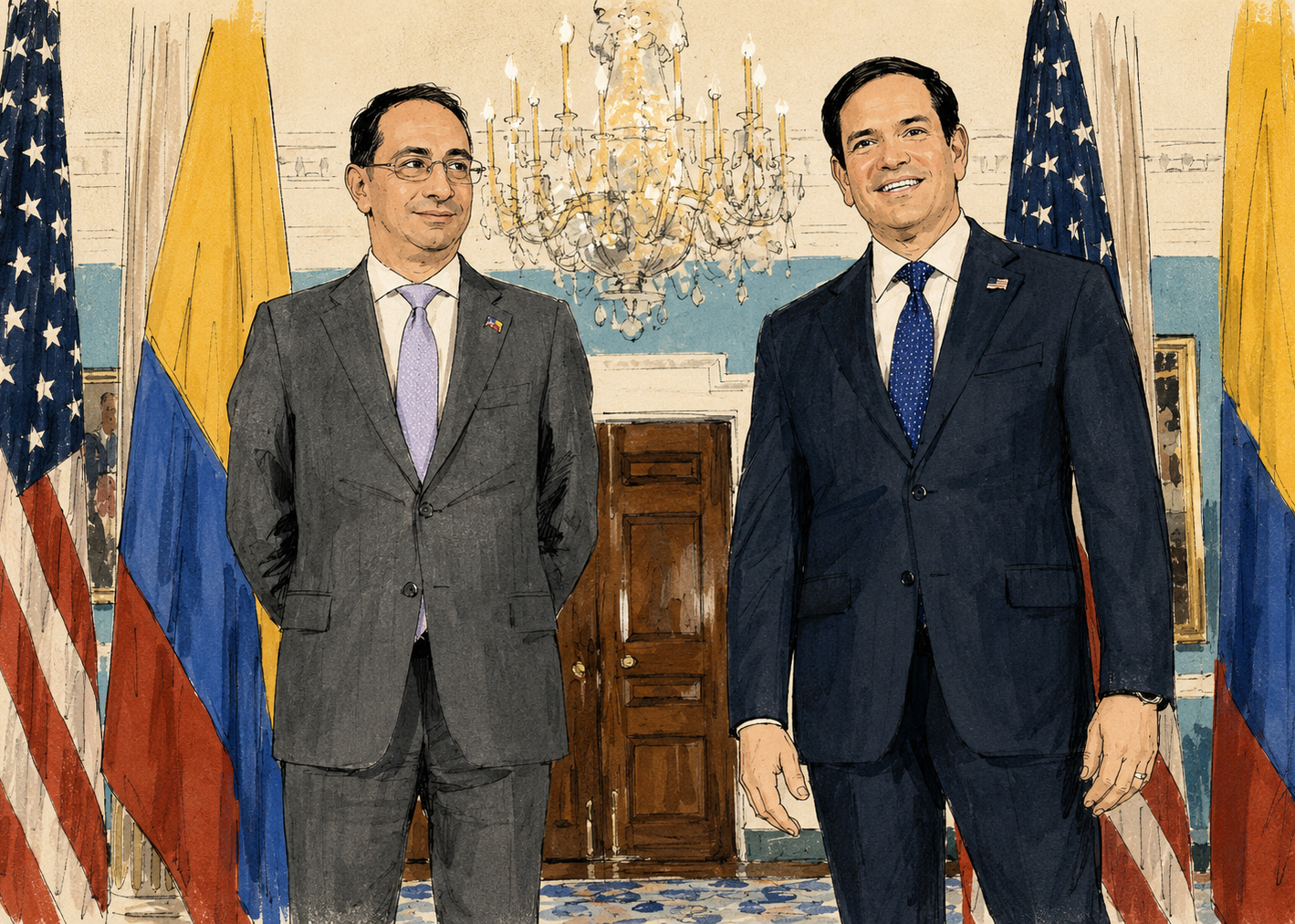 New U.S.-Colombia chapter takes shape as Rubio meets Colombia’s vice president-elect